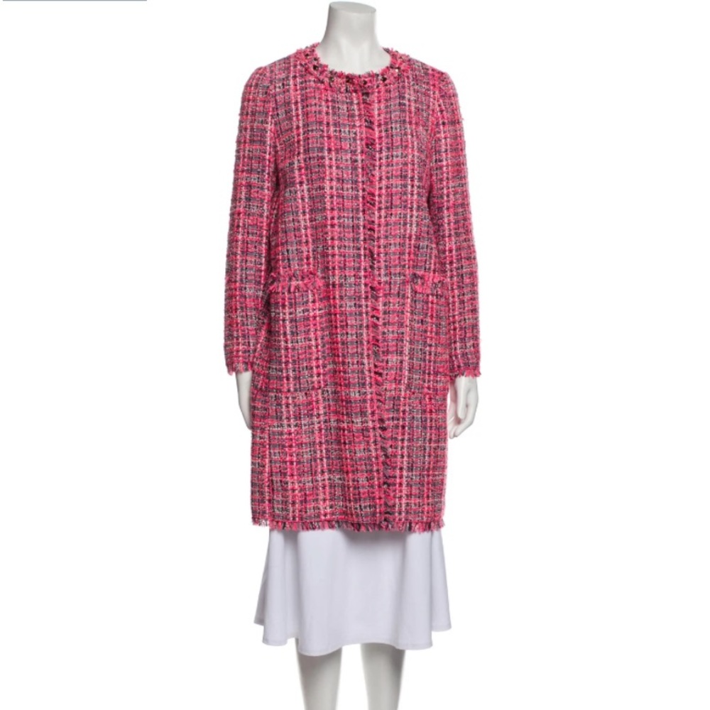 Kate Spade Pink Tweed Coat